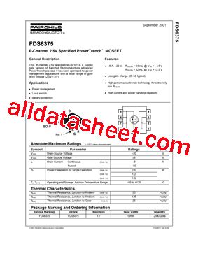 FDS6375 Datasheet(PDF) .